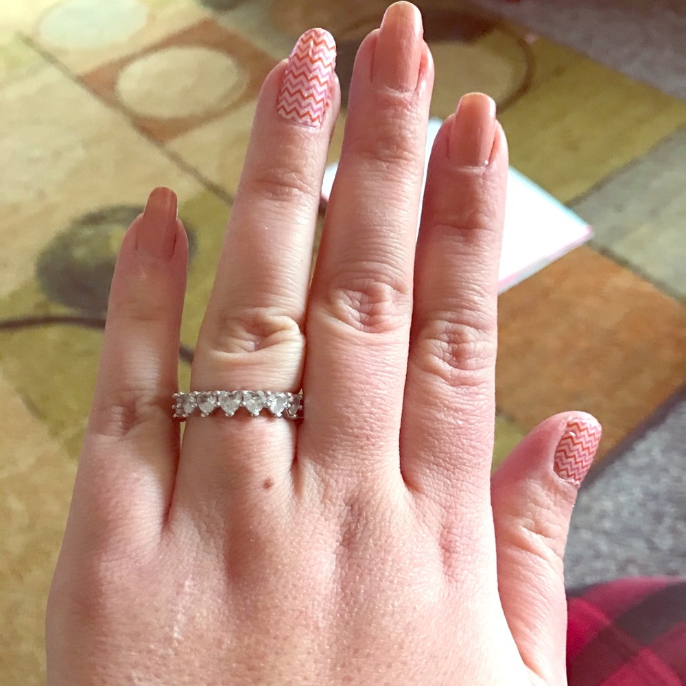 Cz diamond eternity band size 9